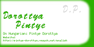 dorottya pintye business card